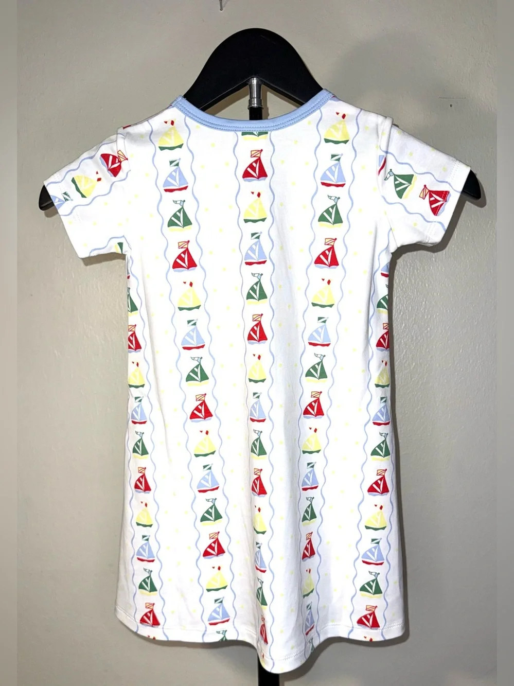 The Beaufort Bonnet Co Polly Play Dress in Set Sail w/ Beale Street Blue, 4T NWT